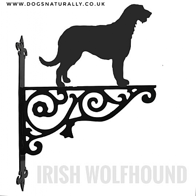 Irish Wolfhound Ornate Wall Bracket